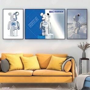 Tranh file gốc gấu bearbrick đẹp ấn tượng