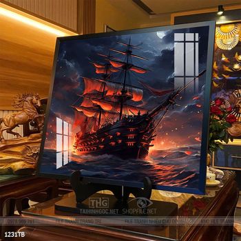 Tranh phong thủy thuận buồm xuôi gió tài lộc đẹp