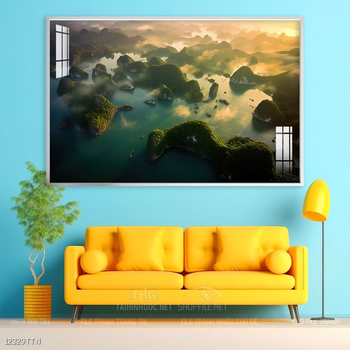 Tranh phong thủy sơn thủy đẹp