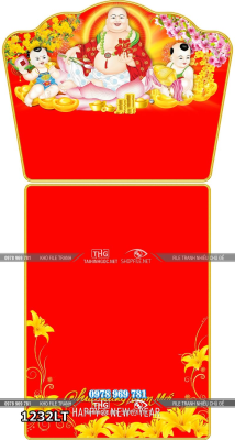 File psd lịch tết đón xuân đón lộc 1232LT