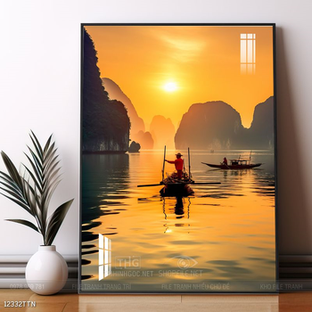 Tranh phong thủy sơn thủy hữu tình