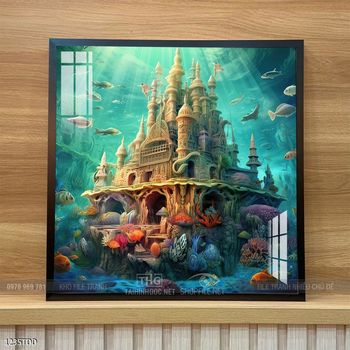 Tranh treo tường cá heo dễ thương