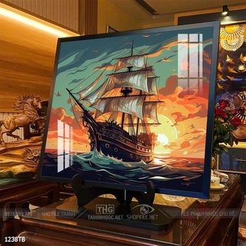 Tranh thuận buồm xuôi gió đẹp ấn tượng