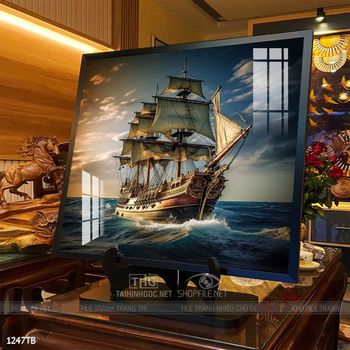 Tranh thuận buồm xuôi gió trang trí tường nhà