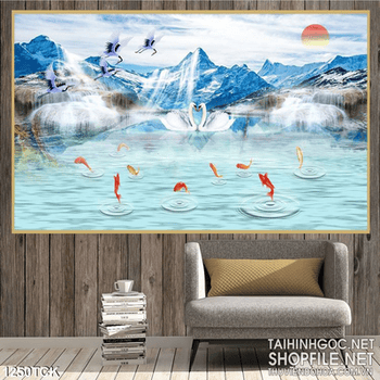 Tranh cá chép phong thủy