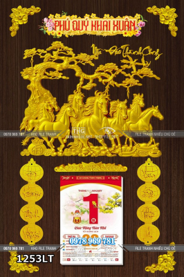 File lịch tết mã đáo thành công tài lộc khai xuân 1253LT