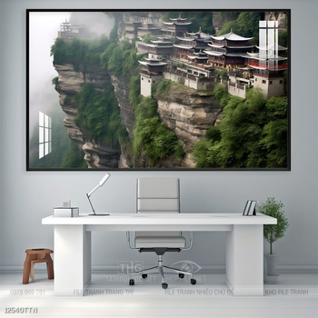 Tranh phong thủy sơn thủy đẹp