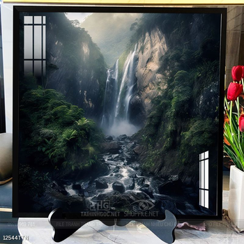 Tranh phong thủy nước non tuyệt đẹp