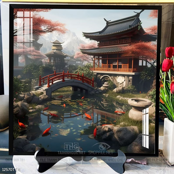 Tranh phong thủy nước non tuyệt đẹp