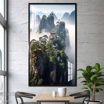 Tranh phong thủy nước non tuyệt đẹp