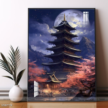 Tranh phong thủy phong cảnh thác nước thiên nhiên