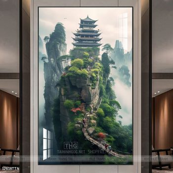 Tranh phong thủy sơn thủy đẹp