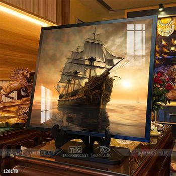 Tranh thuận buồm xuôi gió treo tường