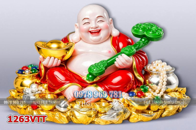 File tranh ông di lặc psd tách lớp layer 1263VTT