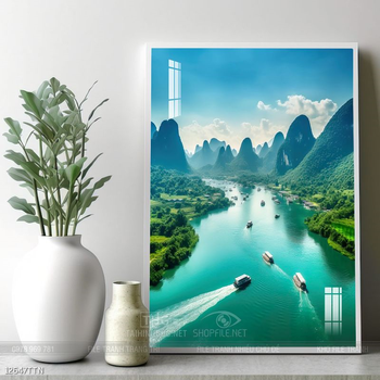 Tranh phong thủy sơn thủy hữu tình