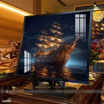 Tranh thuyền buồm và cảnh biển