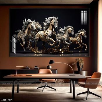 Tranh treo tường ngựa bát mã