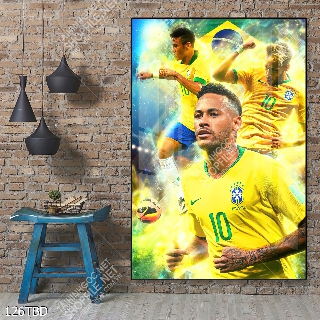 Tranh bóng đá Neymar đội tuyển Brazil
