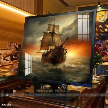 Tranh thuận buồm xuôi gió đẹp ấn tượng