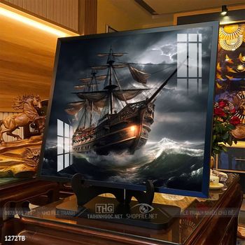 Tranh thuận buồm xuôi gió treo tường