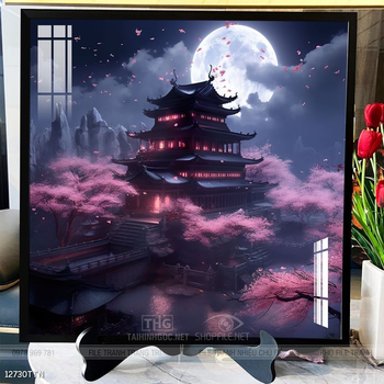 Tranh phong thủy phong cảnh thác nước thiên nhiên