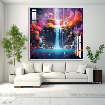 Tranh phong thủy sơn thủy hữu tình