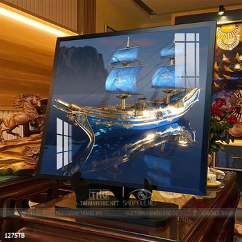 Tranh phong thủy thuận buồm xuôi gió tài lộc đẹp