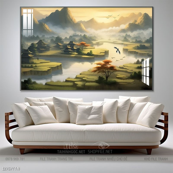 Tranh phong thủy treo trang trí phòng khách