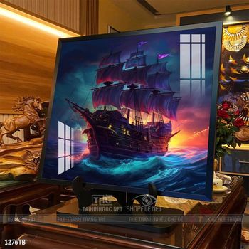 Tranh thuyền buồm và cảnh biển