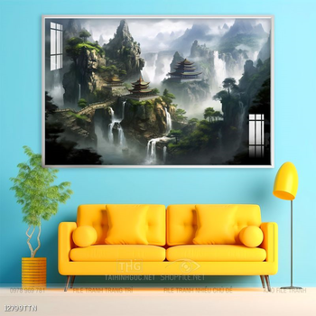 Tranh phong thủy sơn thủy hữu tình