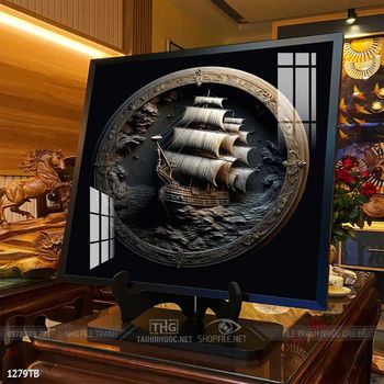 Tranh thuận buồm xuôi gió treo tường đẹp