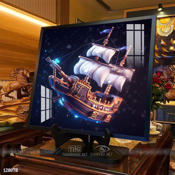 Tranh thuận buồm xuôi gió trang trí tường nhà