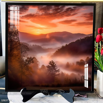 Tranh phong thủy nước non tuyệt đẹp