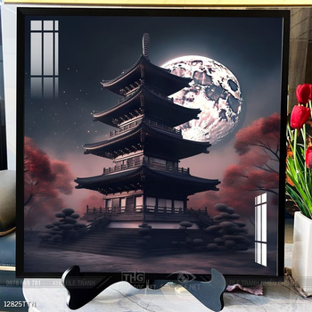 Tranh phong thủy phong cảnh thác nước thiên nhiên