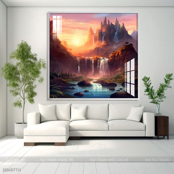 Tranh treo phòng khách theo phong thủy