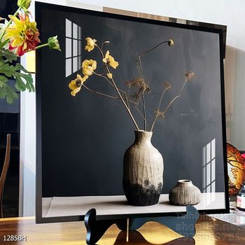 Mẫu tranh bình hoa nghệ thuật decor tường