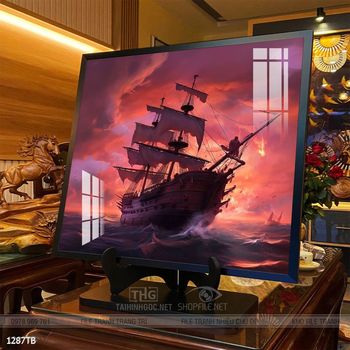 Tranh thuyền buồm và cảnh biển