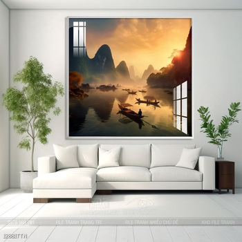 Tranh treo phòng khách theo phong thủy