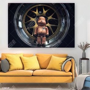 File tranh nghệ thuật  gấu bearbrick trang trí tượng đẹp nổi bật