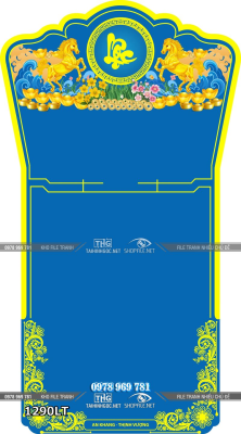 File lịch Tết năm mới 2 con ngựa vàng 1290LT