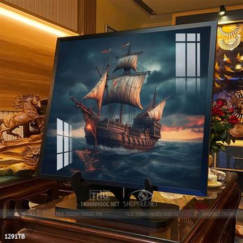 Tranh thuận buồm xuôi gió trang trí tường nhà