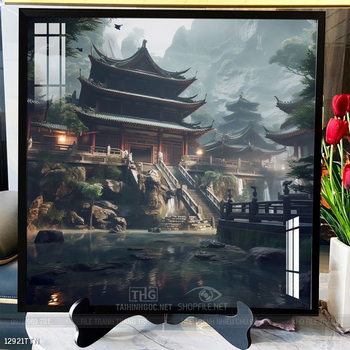 Tranh phong thủy nước non tuyệt đẹp