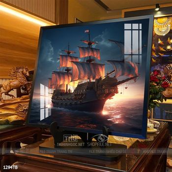 Tranh thuận buồm xuôi gió treo tường