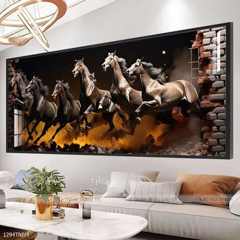 Tranh treo tường ngựa bát mã