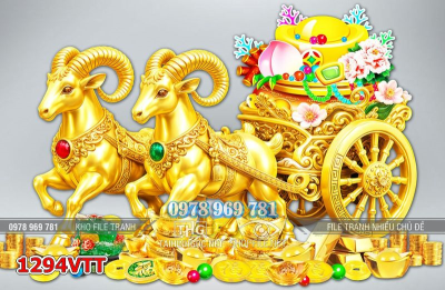 File con dê vàng psd cươi xe vàng đón tết 1294VTT