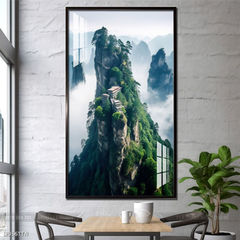 Tranh phong thủy nước non tuyệt đẹp