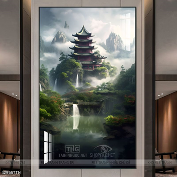 Tranh phong thủy sơn thủy đẹp