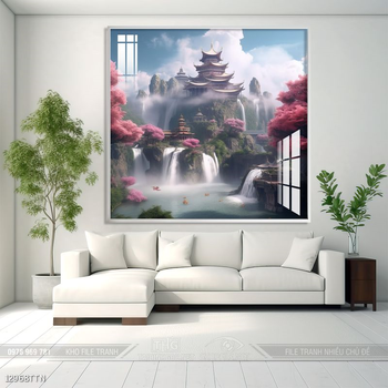 Tranh phong thủy sơn thủy hữu tình