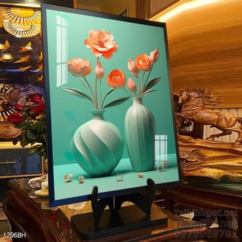 Mẫu tranh bình hoa treo tường đẹp nhất