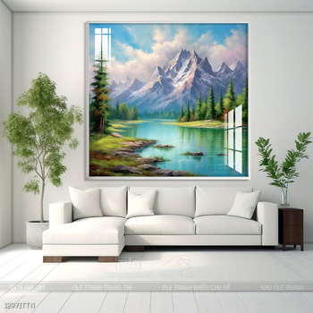Tranh phong thủy treo trang trí phòng khách